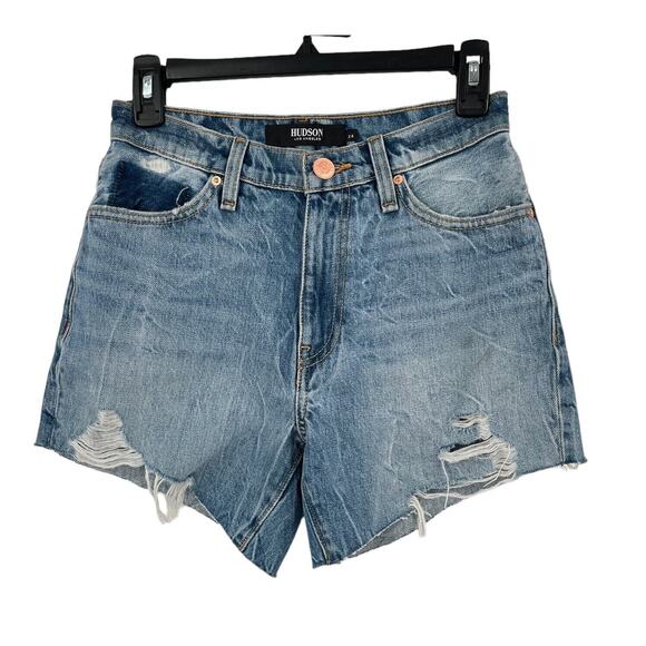 Hudson shorts Devon high rise boyfriend distressed size 24 - Picture 1 of 6